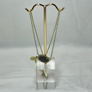 Kendra Scott Grey Druzy Necklace